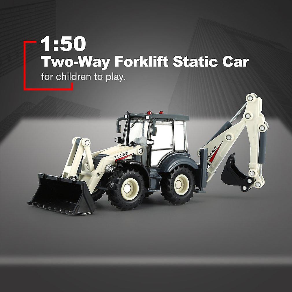 Vehicle 1:50 Two-way Forklift Static Car 625004 Kaidiwei 625004 Boxed Two-way Forklift Engineering Truck Excavator