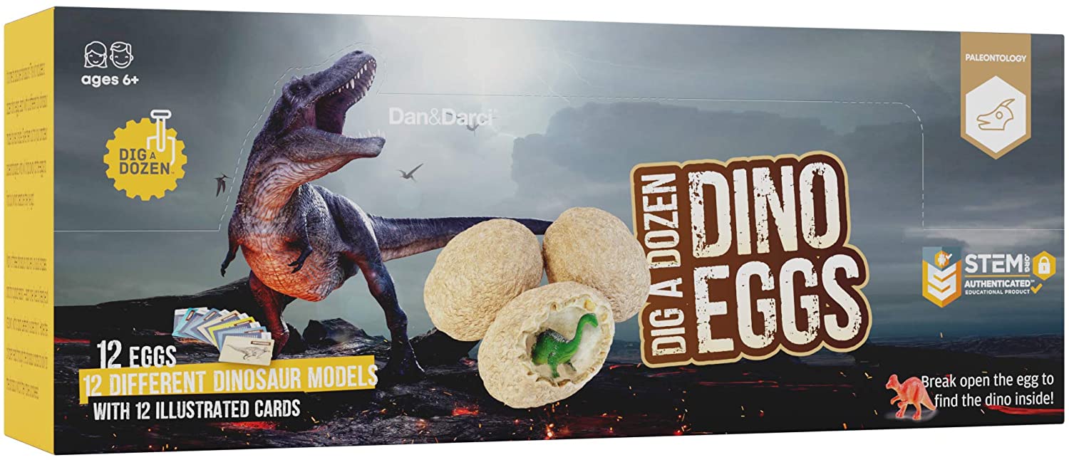 Dig a Dozen Dino Egg Dig Kit - Easter Egg Dinosaur Toys