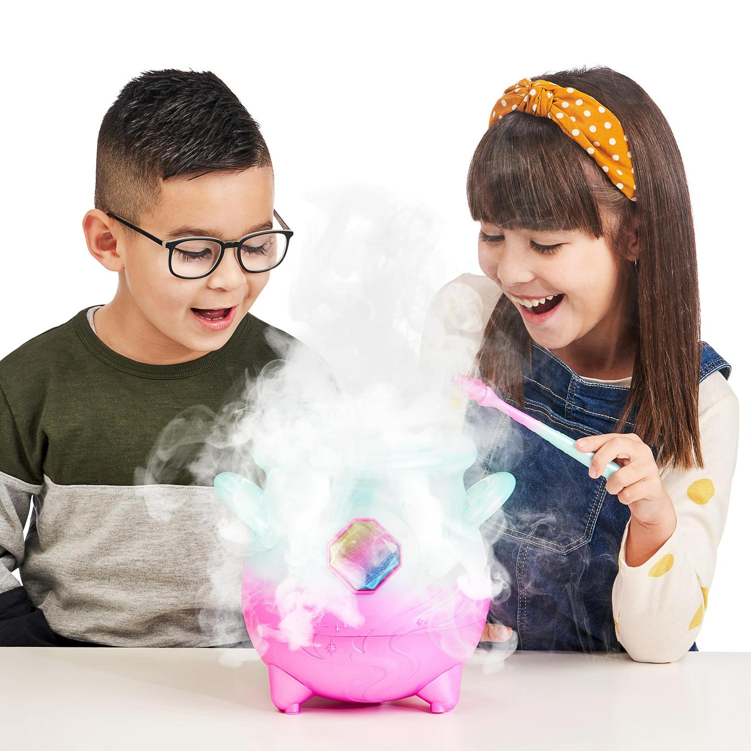 Magic Mixies Magical Misting Cauldron with Exclusive Interactive 8 inch Rainbow Plush Toy and 50+ Sounds and Reactions Toys for Kids Ages 5+  Crowdfused