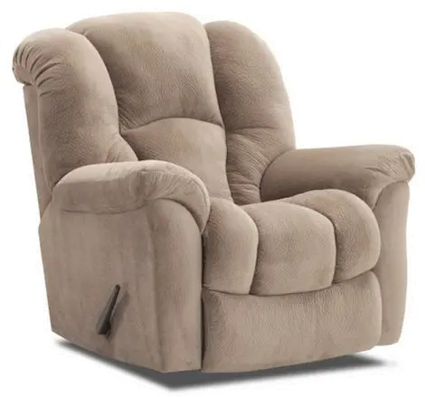 Transformer Taupe Microfiber Rocker Recliner