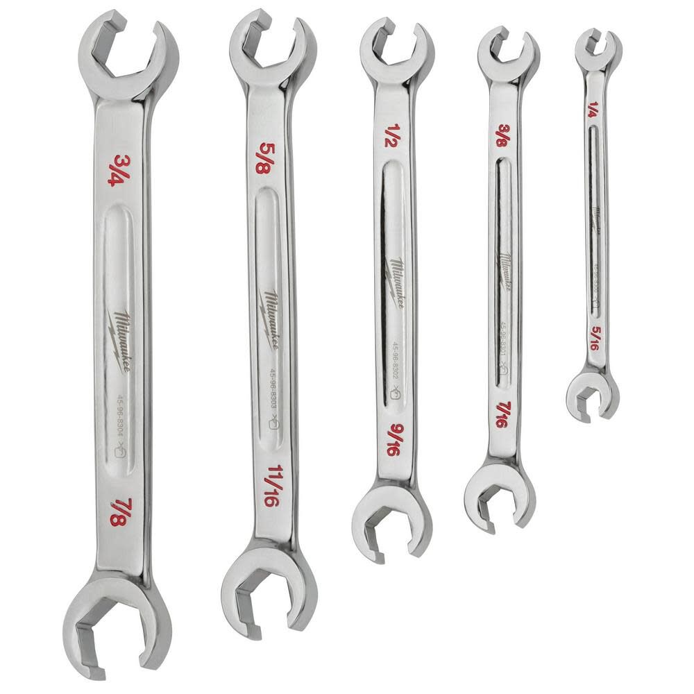 MW Wrench Set Double End Flare Nut SAE 5pc 48-22-9470 from MW