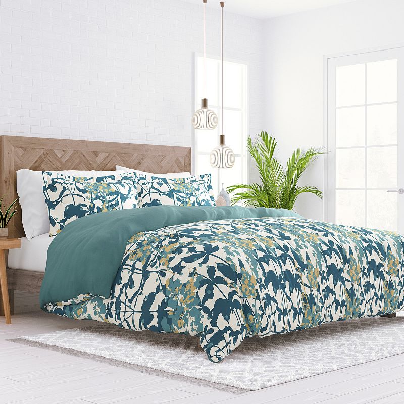 Home Collection Premium Ultra Soft Boho Flower Reversible Duvet Cover Set