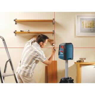 Bosch 30 ft. Cross Line Laser Level Self Leveling with 360 Degree Flexible Mounting Device and Carrying Pouch GLL 30 S