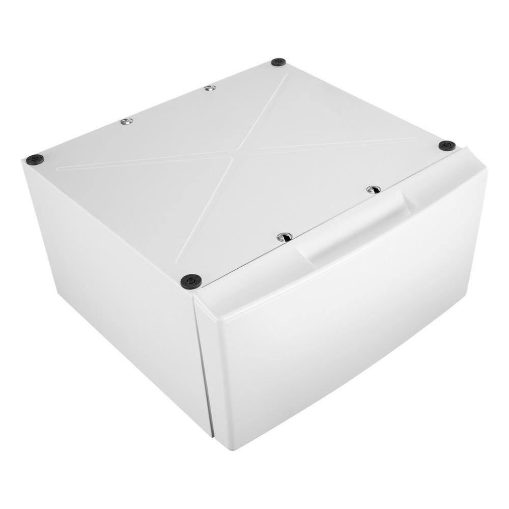 Whirlpool 15.5 in. White Laundry Pedestal with Storage Drawer WFP2715HW