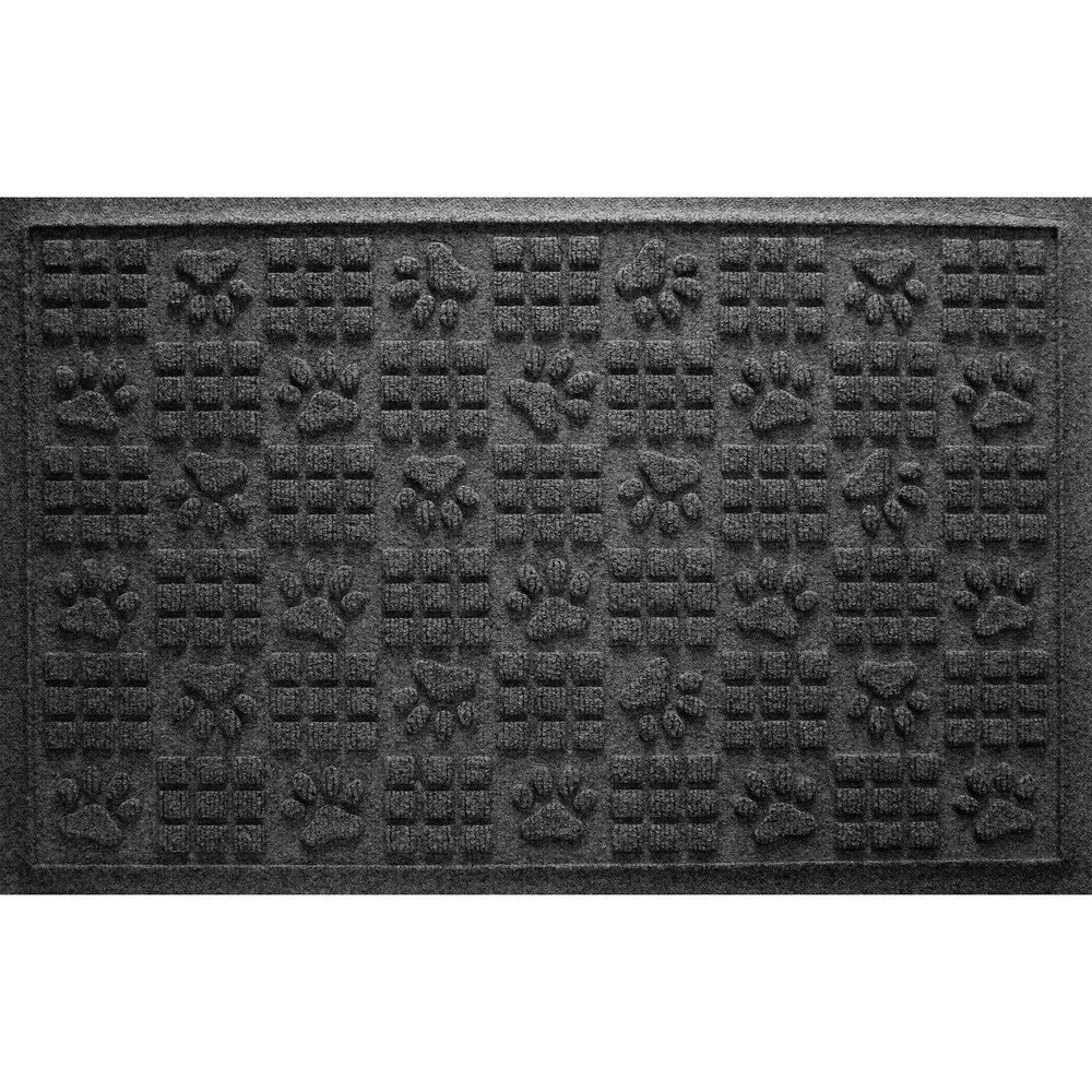 Aqua Shield Dog Paw Squares 2x3 foot PET Fiber Doormat