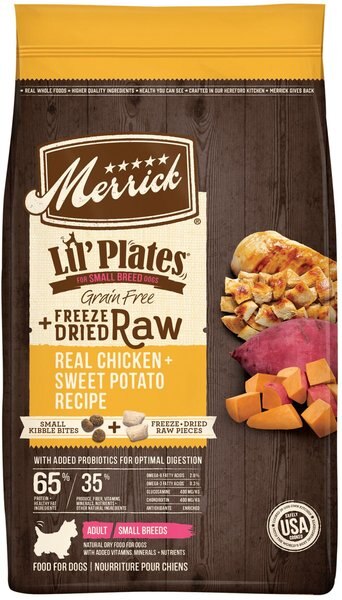 Merrick Lil' Plates Grain-Free Chicken and Sweet Potato Recipe with Freeze-Dried Raw Bites Dry Dog Food