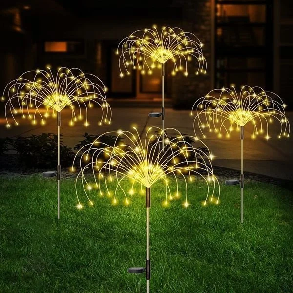 🔥BIG SALE -47% OFF🔥🔥-Waterproof  Solar Garden  Fireworks Lamp