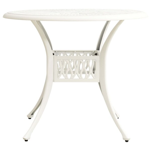 vidaXL Patio Table White 35.4