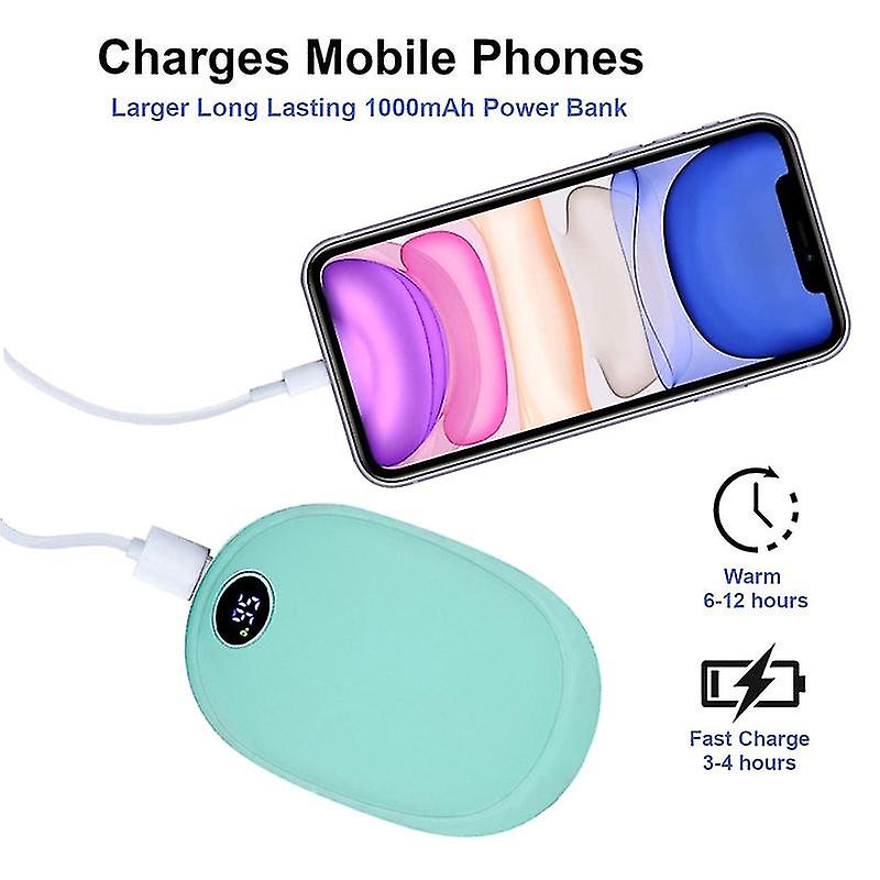 2 In 1 Usb Heater Rechargeable Electric Warmer Quick Hand Warmer Heat Heater Light Safety Pocket Mobile Power 10000 Mah