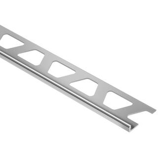 Schluter Systems Schiene Aluminum 316 in. x 8 ft. 2-12 in. Metal L-Angle Tile Edging Trim A45