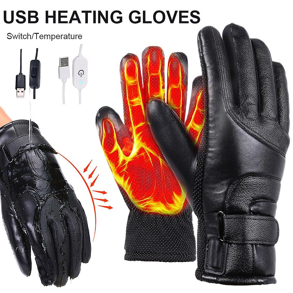 Winter Electric Heated Gloves Waterproof Windproof Warm Heating Gloves Usb Powered Heated Gloves For Men Women Warming Products