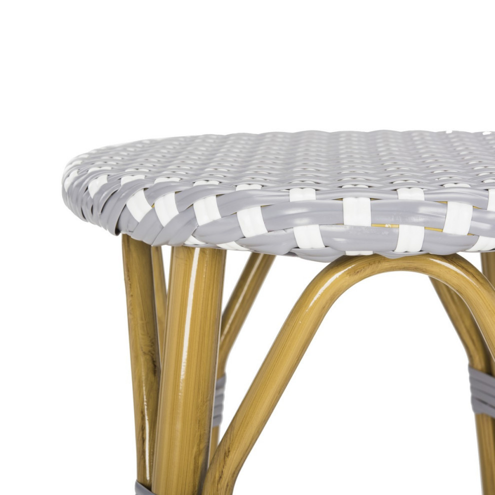 Zen Indoor Outdoor Bar Stool Grey   Tropical   Outdoor Bar Stools And Counter Stools   by AED Luxury Home Decor  Houzz