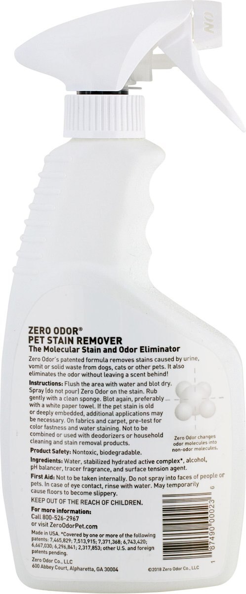 Zero Odor Pet Stain Remover Spray