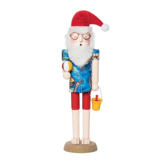 Gallerie Ii Beach Santa W bucket Figurine