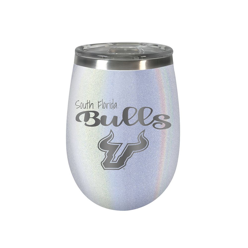 South Florida Bulls Opal Finish Wine Tumbler