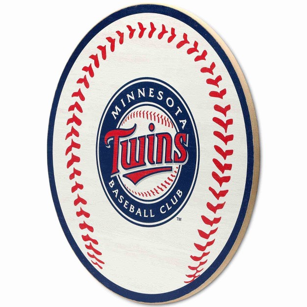 Mlb Minnesota Twins Baseball Wood Sign Panel