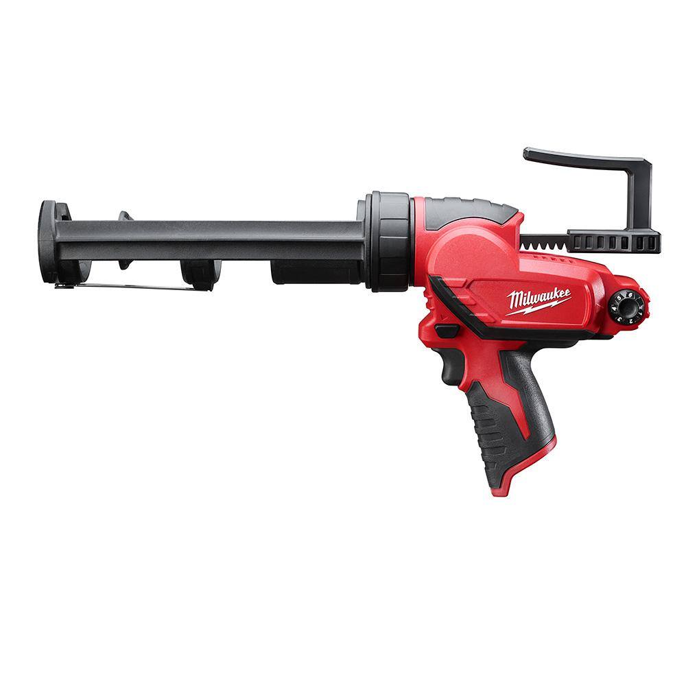 MW M12 12V Lithium-Ion Cordless 10 oz. Adhesive and Caulk Gun (Tool-Only) 2441-20