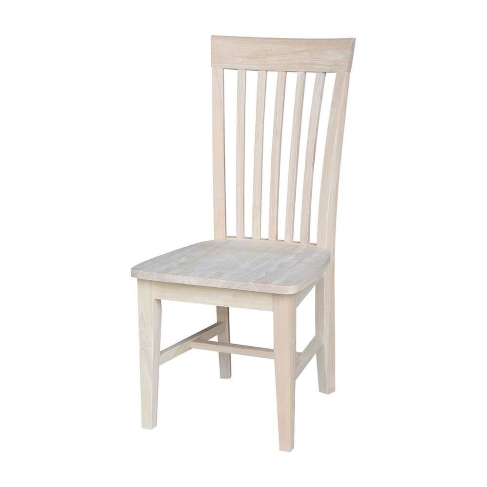 International Concepts Unfinished Wood Mission Dining Chair (Set of 2) C-465P