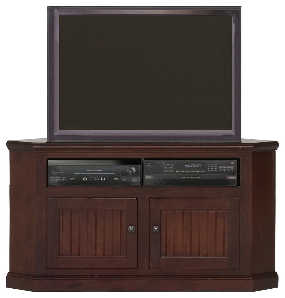 Eagle Furniture 50 quotCoastal Corner TV Cart   Farmhouse   Entertainment Centers And Tv Stands   by Eagle Furniture  Houzz