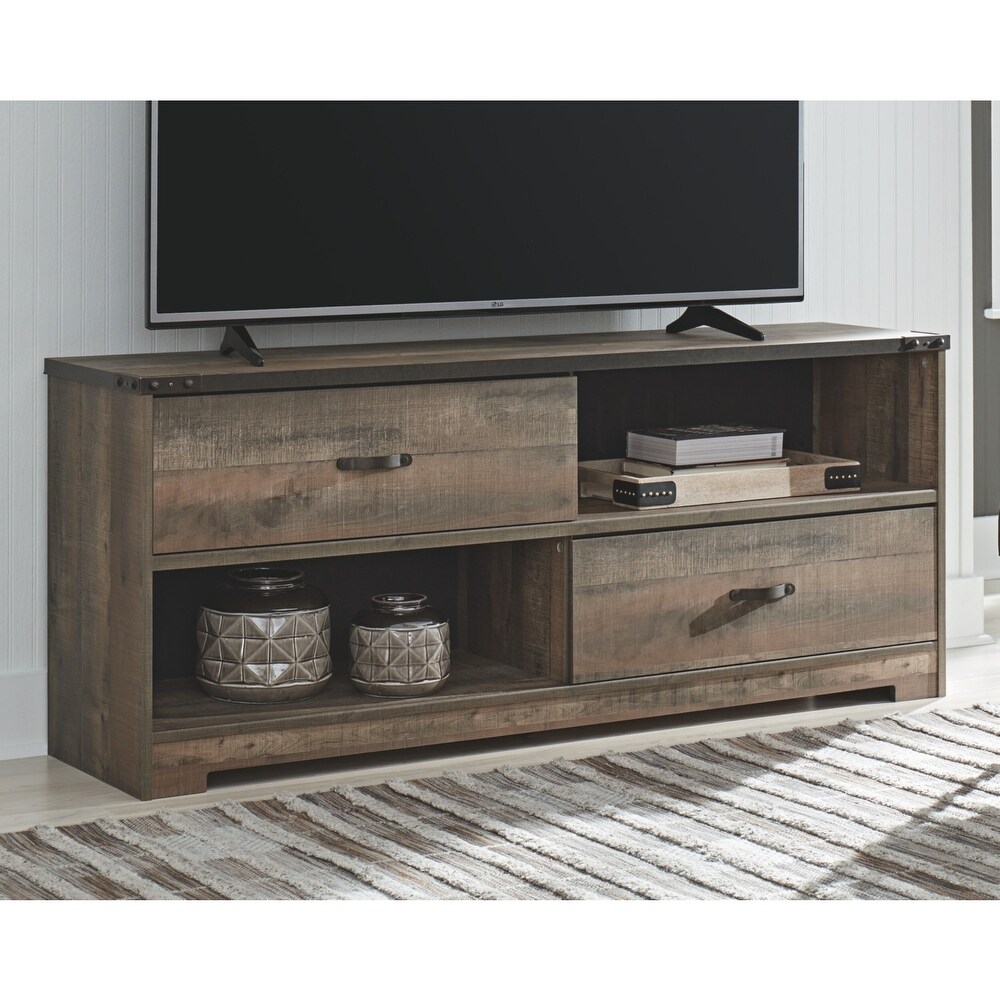 Trinell Casual Large TV Stand  Brown