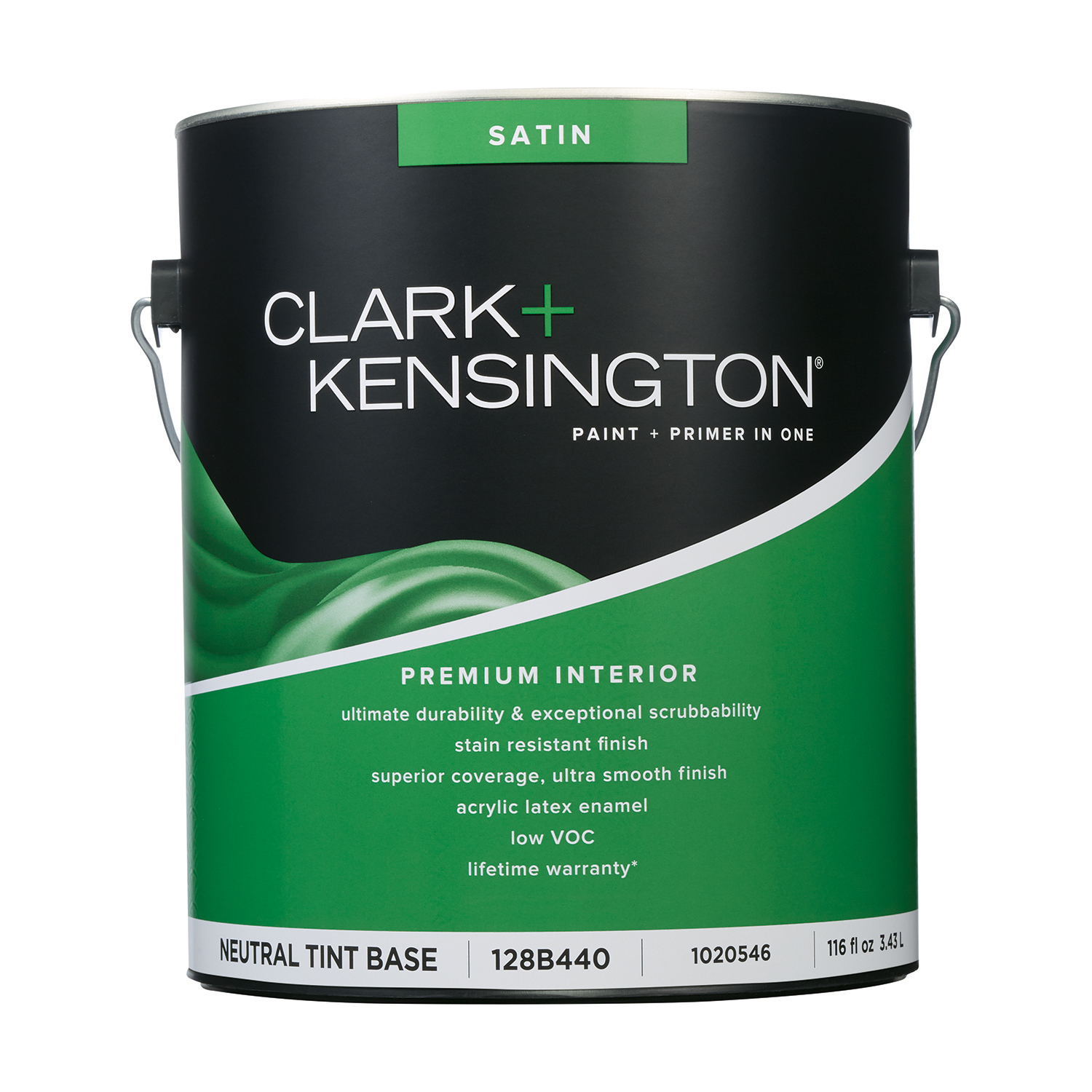 Clark+Kensington Satin Tint Base Neutral Base Premium Paint Interior 1 gal