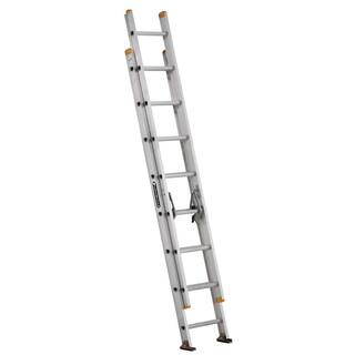 Louisville Ladder 16 ft. Aluminum Extension Ladder with 250 lbs. Load Capacity Type I Duty Rating AE3216