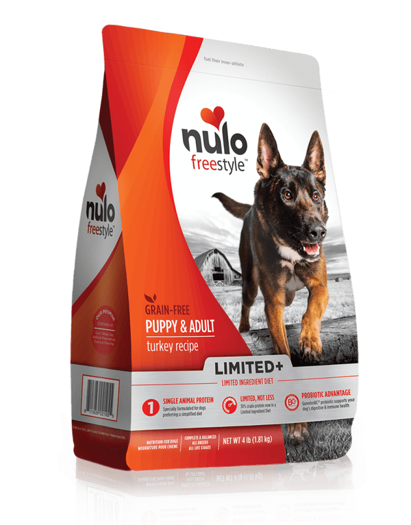 Nulo FreeStyle Limited+ Grain Free Turkey Recipe Puppy and Adult Dry Dog