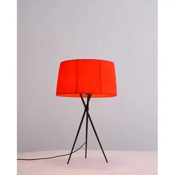 18 X 18 X 29.5 Red Carbon Steel Table Lamp - 18 x 18 x 29.5