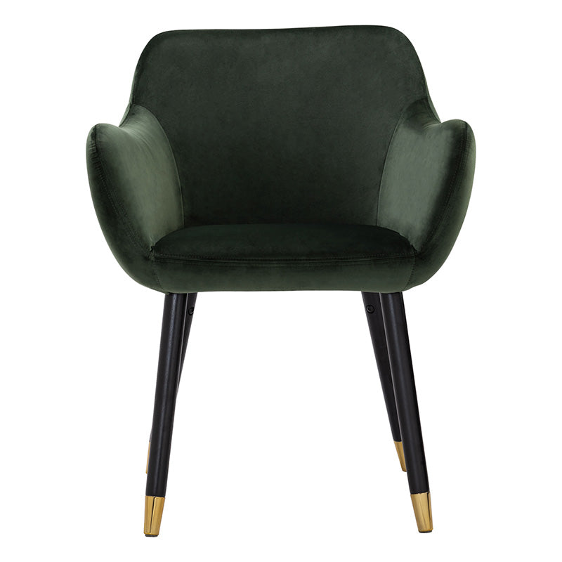 AILIN Armchair Chair - Olive & Black