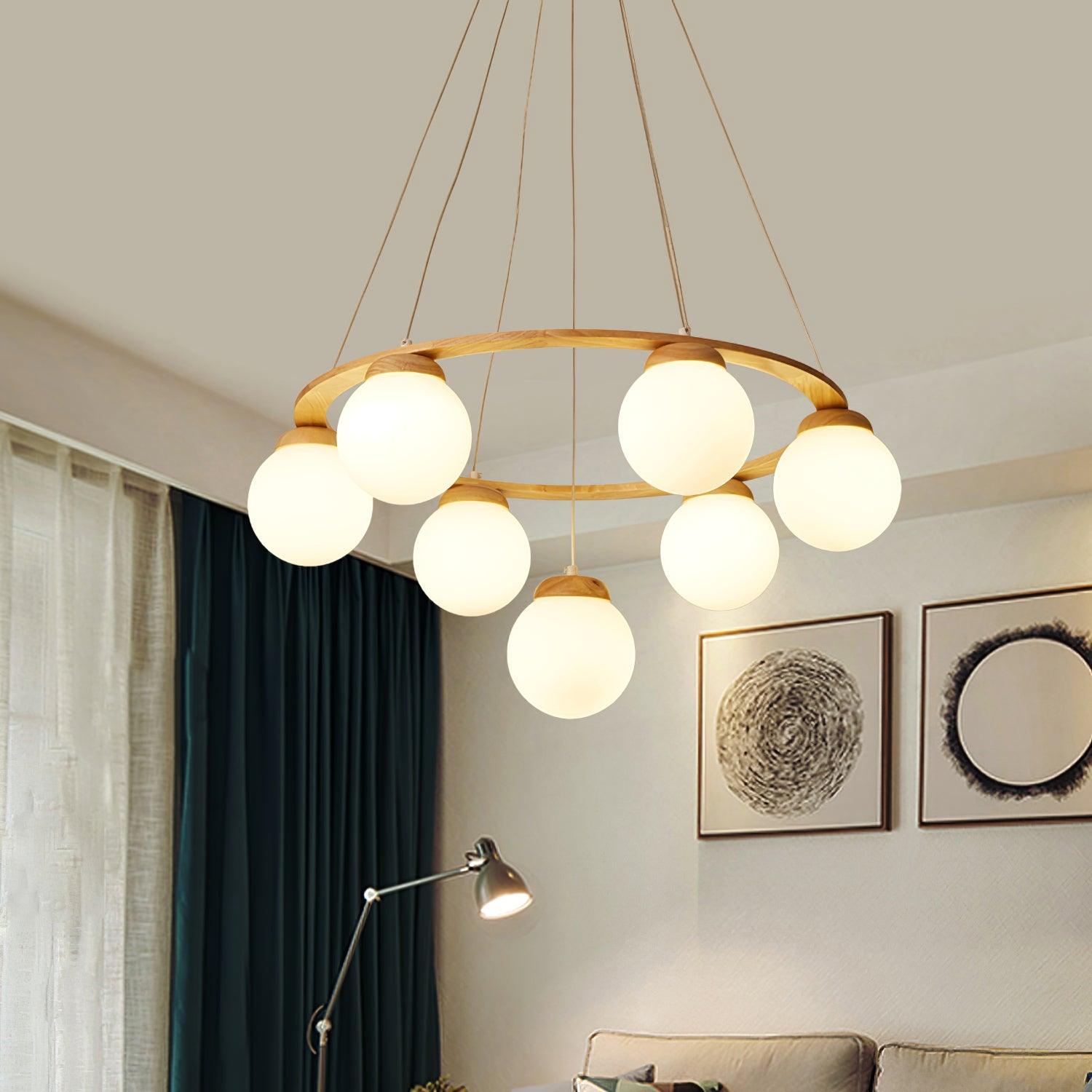 Miira Wood Chandelier