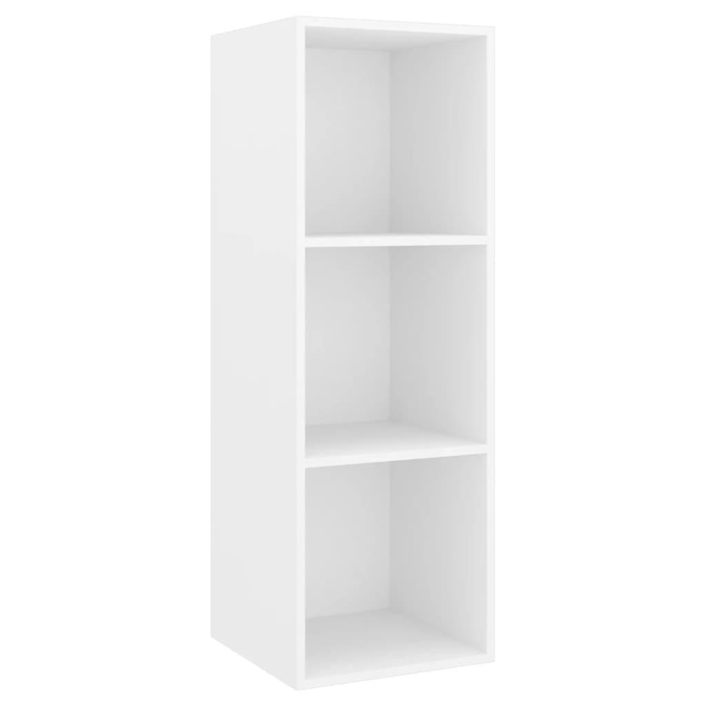 Wall-mounted Tv Cabinet White 37x37x107 Cm Engineered Wood