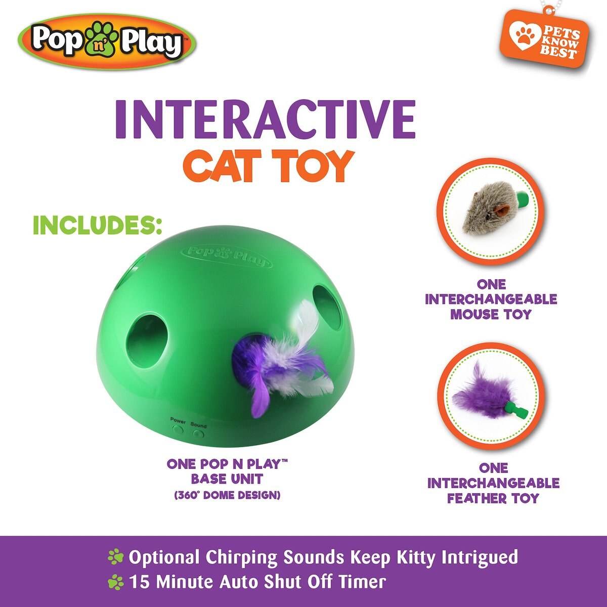 Allstar Innovations Pop N' Play Basic Cat Toy