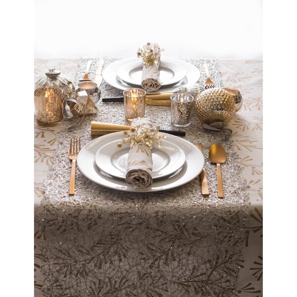 Design Imports Sequin Mesh Roll Table Runner (0.25 inches high x 16 inches wide x 120 inches deep)