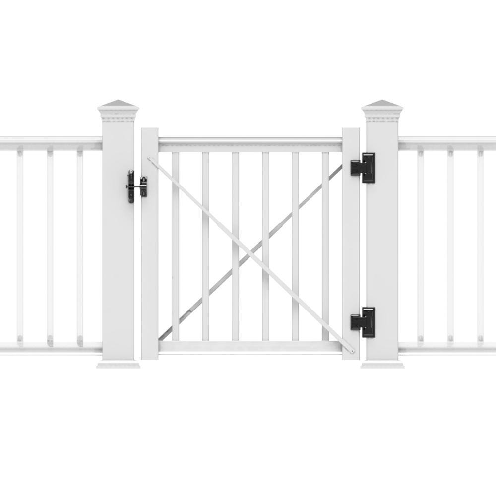 RDI Transform 36 in. Gate Kit in Satin White 73019237