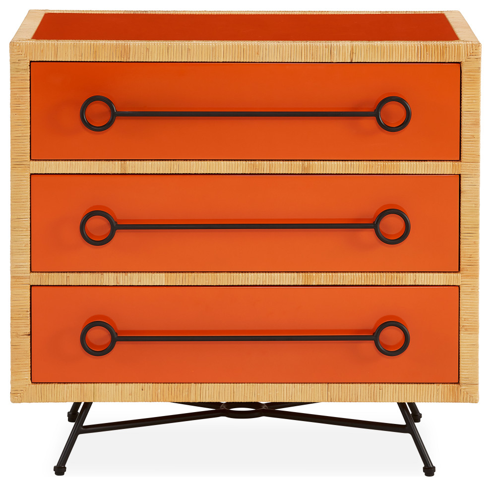 Wellington Three Drawer Chest   Modern   Accent Chests And Cabinets   by Jonathan Adler  Houzz