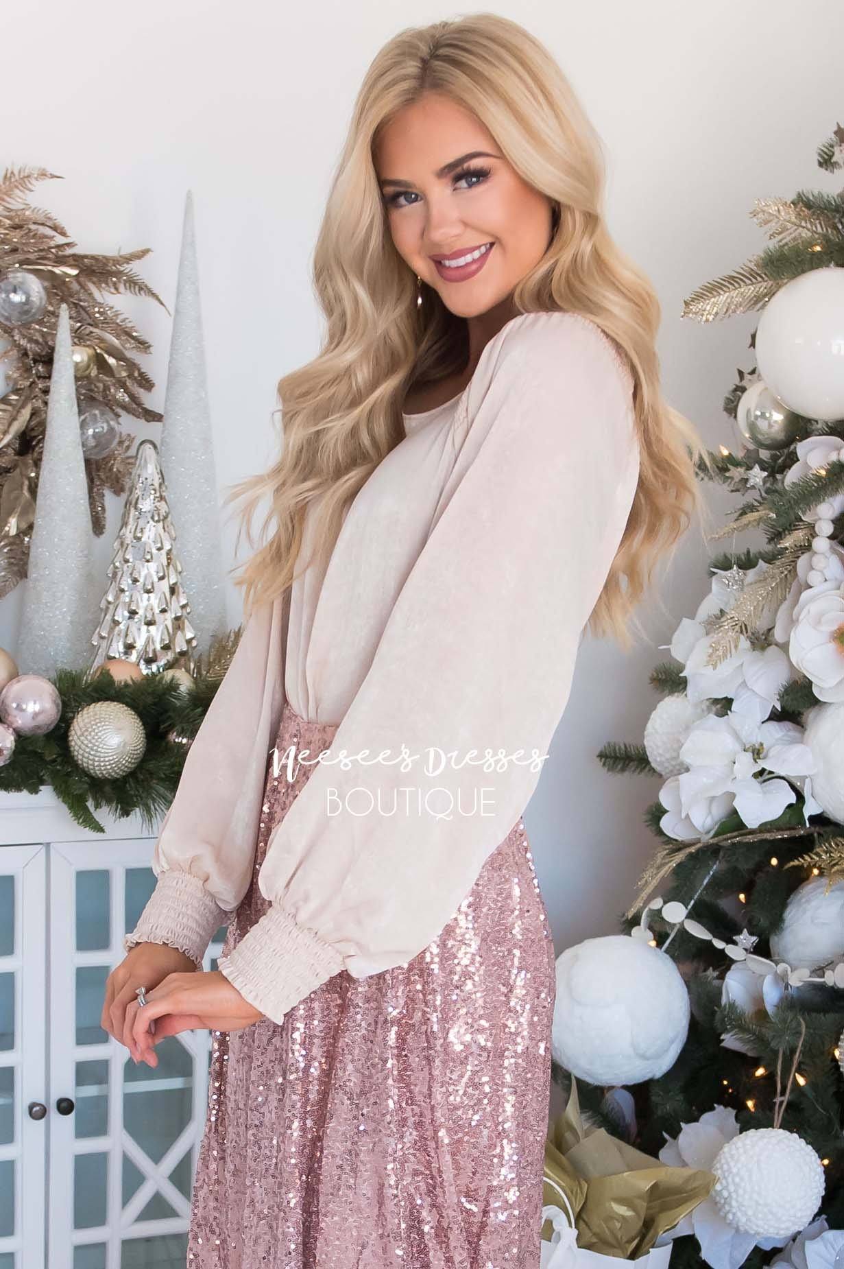 It's A Wonderful Life Satin Blouse