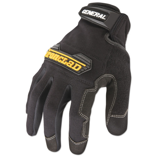 Ironclad General Utility Spandex Gloves， Black， Large， Pair (GUG04L)