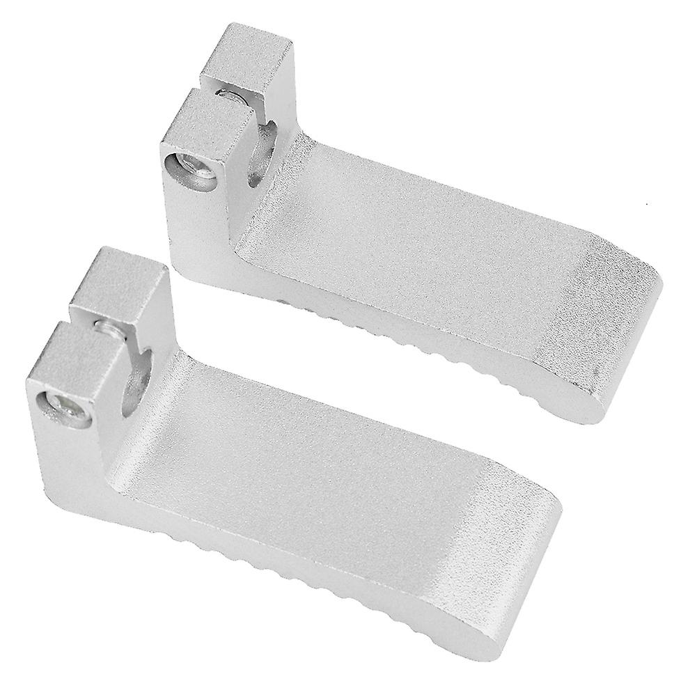 2pcs Motorcycle Foot Pedal Modification Accessories Fit For Peg Rest 43cc 47cc 49cc (silver)