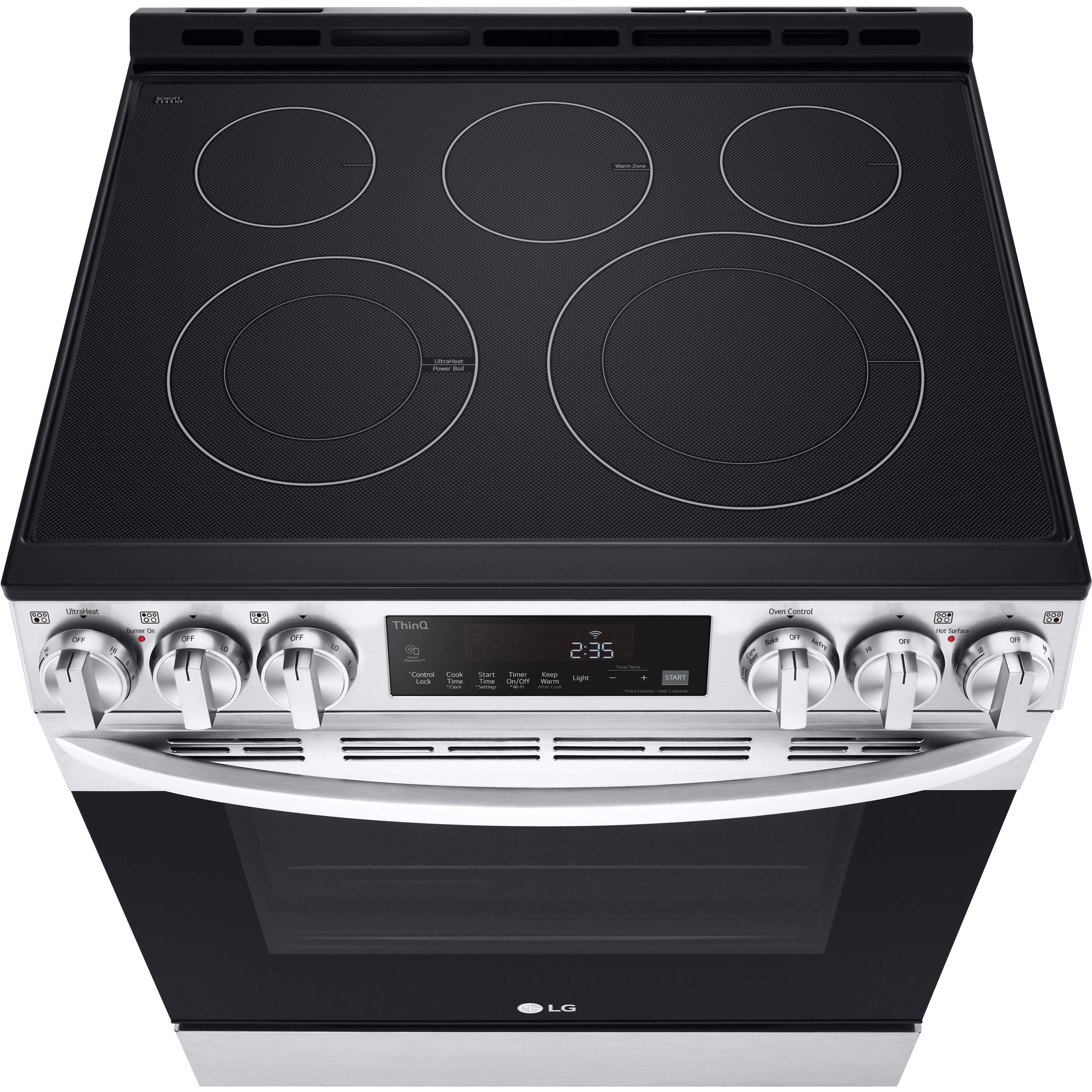 LG 30-inch Slide-in Electric Range with Air Fry Technology LSEL6333F