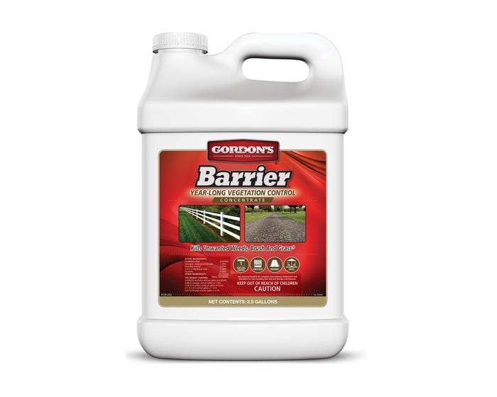 Gordons Barrier Year-Long Vegetation Control Concentrate， 2.5 Gallon - 8121122