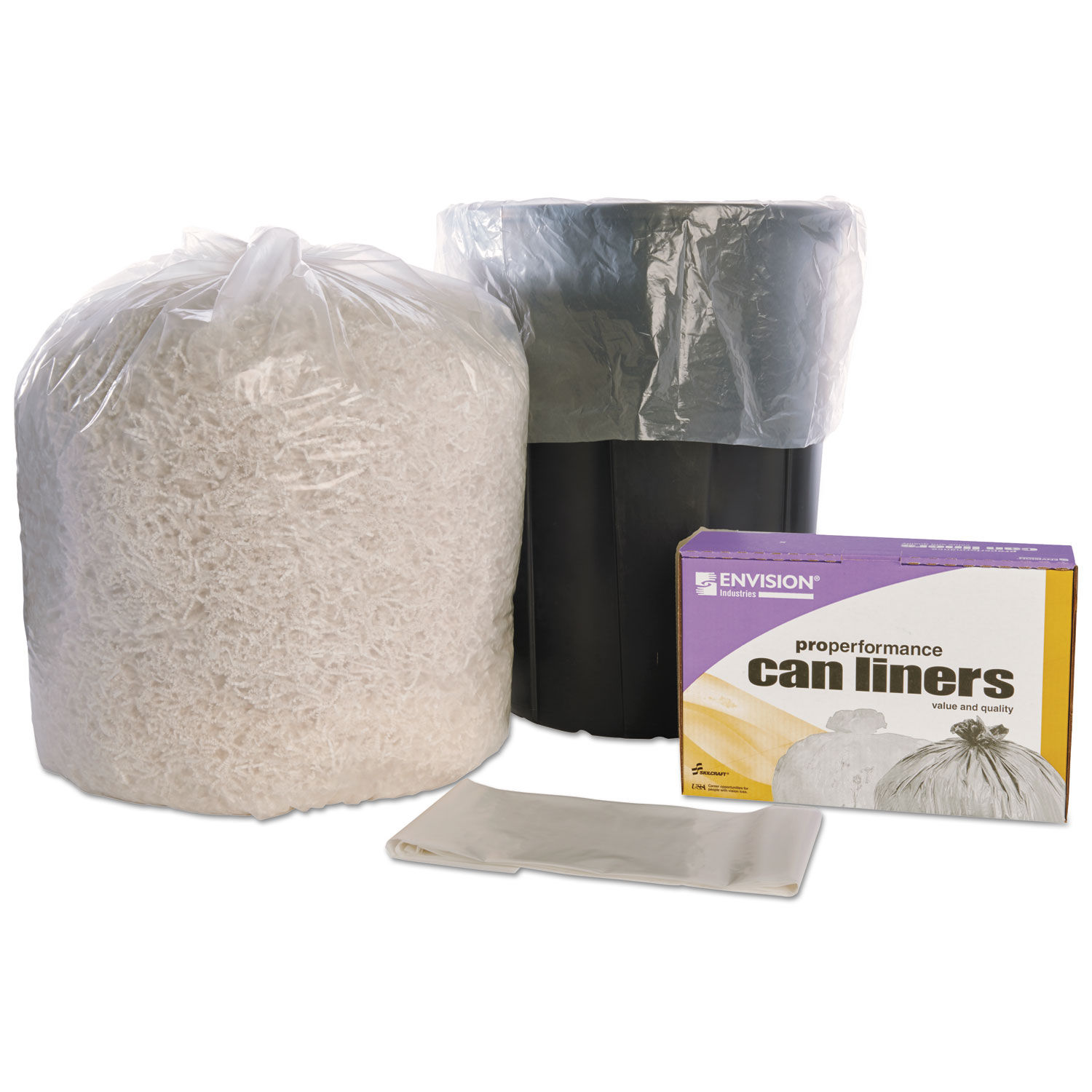 SKILCRAFT High Density Trash Can Liner by AbilityOneandreg; NSN5171347