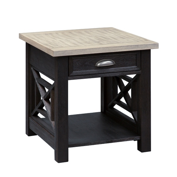 Heatherbrook Charcoal and Ash Opt 3 Piece Set (1-Cocktail 2-End Tables)