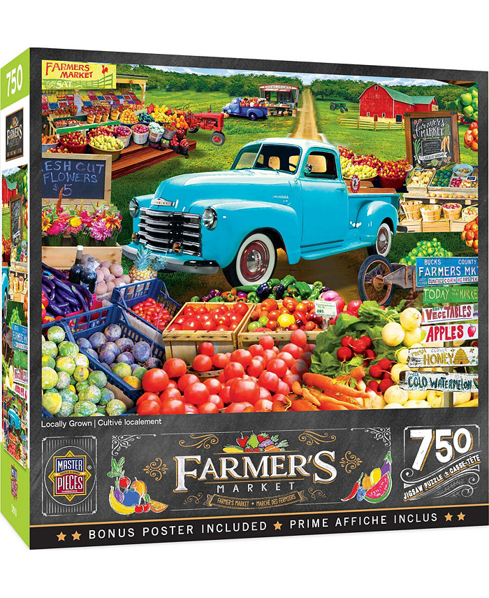 MasterPieces Puzzles Farmer's Market - Locally Grown 750 Piece Adult Jigsaw Puzzle