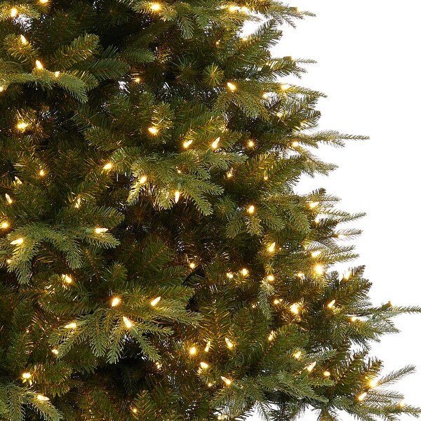 Traditional Artificial Christmas Tree with Lights，Prelit Christmas Tree，Pine Fir Christmas Tree with LED Lights