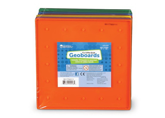 Learning Resources LER0153 Geoboards  5 x 5 Pin (S...