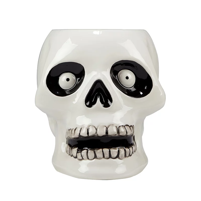 Certified International Scaredy Cat 3D Skeleton Treat Jar