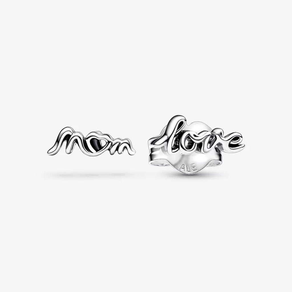 PANDORA  Love Mom Stud Earrings