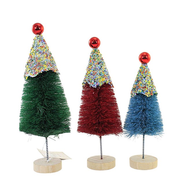 Sprinkled Bottle Brush Trees Cupcake St 3 Bethany Lowe Designs Inc Decorative Figurines