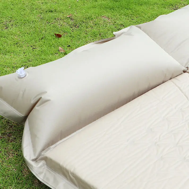 Inflatable Sleeping Pad for Camping 2 Thick Self Inflating Camping Pad with Pillow