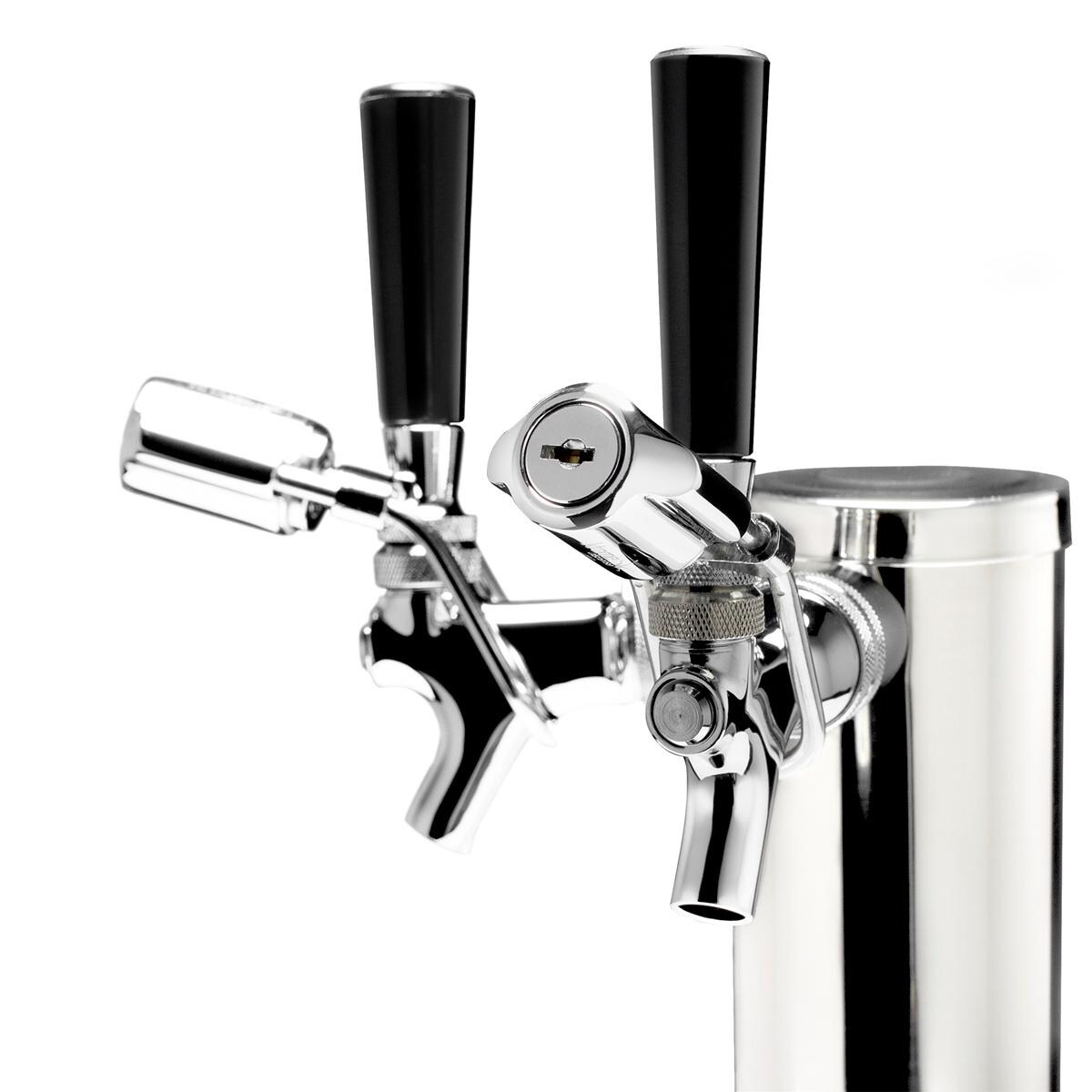 Summit Commercial Outdoor Rated Double Tap Beer Dispenser / Kegerator w/ TapLock